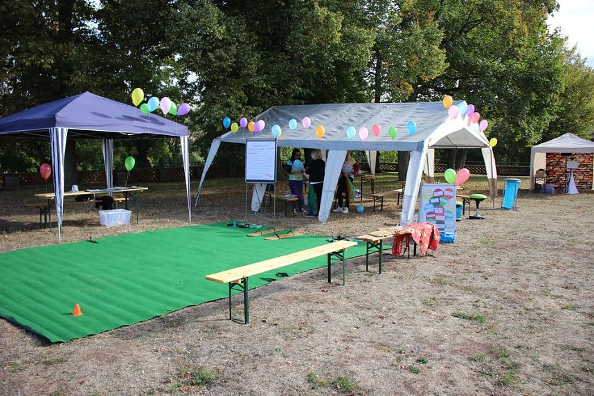 Gro&szlig;es Ger&auml;t aufgebaut