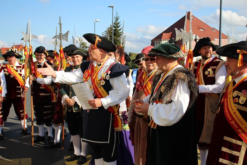 Hausm&auml;nner mit Umzug durch Bad Frankenhausen