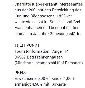 Stadtf&uuml;hrungen in Bad Frankenhausen