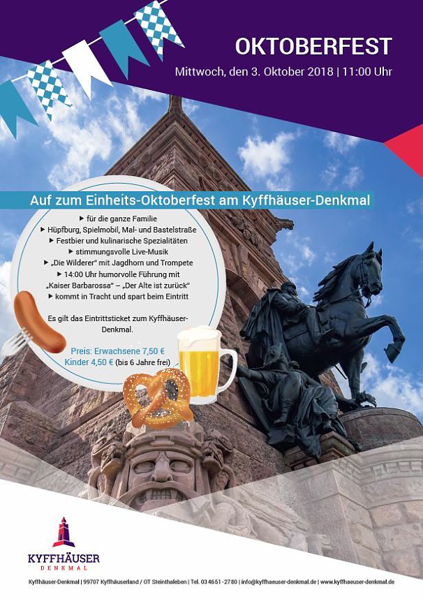 Tag der Deutschen Einheit am Kyffh&auml;user-Denkmal