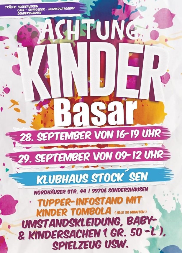 Gro&szlig;er Kindersachenbasar startet heute