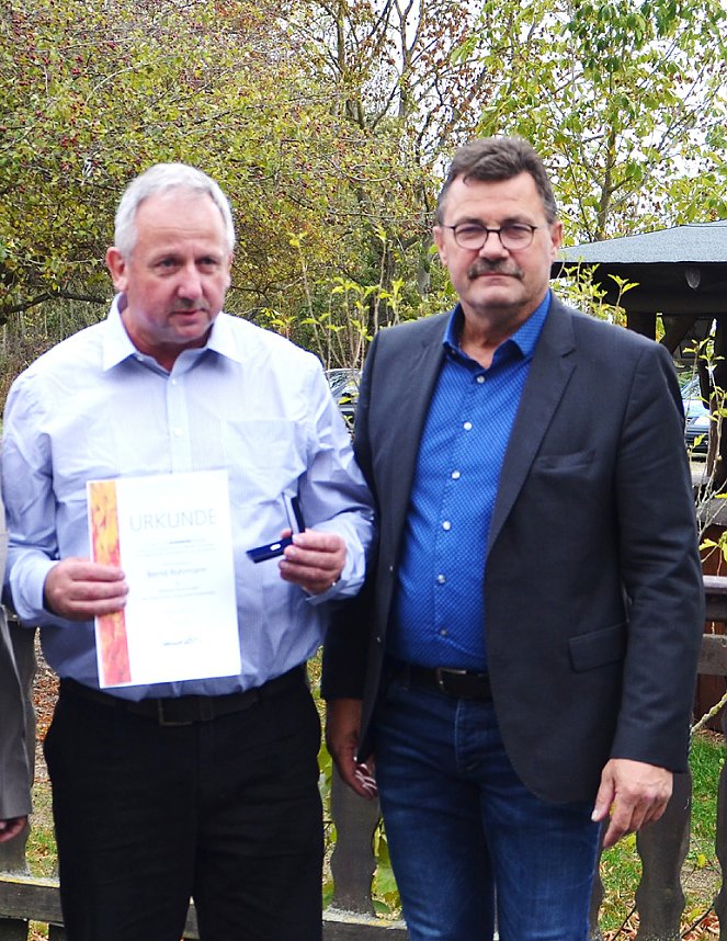 Hohe Auszeichnung f&uuml;r Bernd Rohrmann.