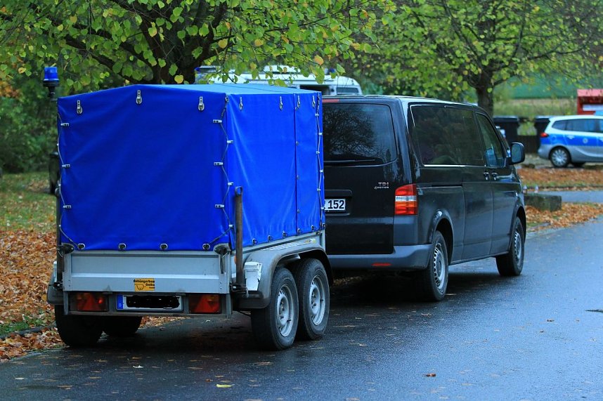 Gro&szlig;einsatz der Polizei