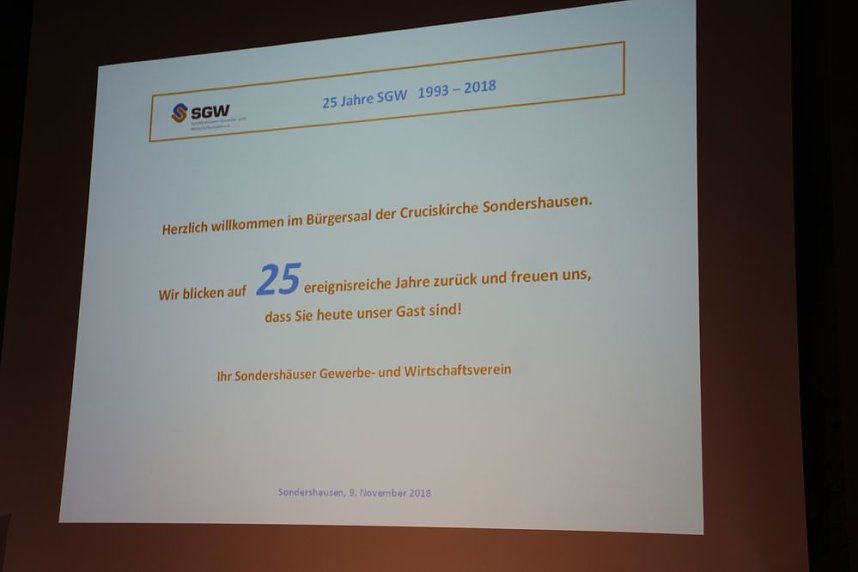 Festveranstaltung 25 Jahre SGW