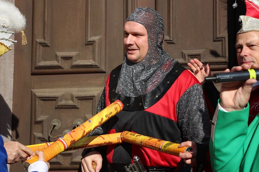 Steffen der Grimmige verteidigte sein Rathaus