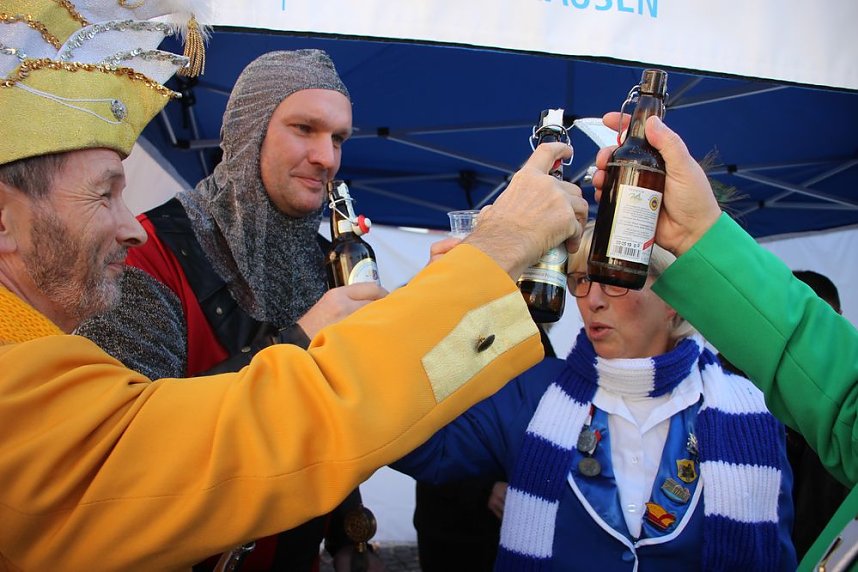 Steffen der Grimmige verteidigte sein Rathaus