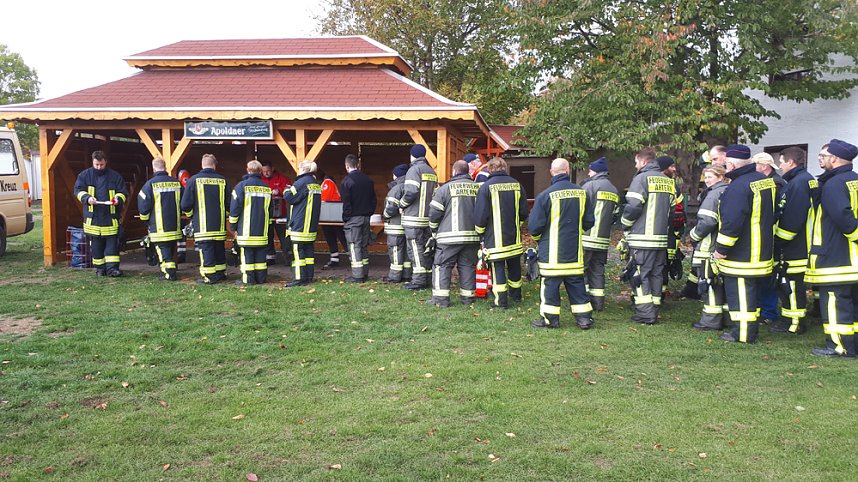 Ausbildungssamstag der Feuerwehren im Bereich Artern