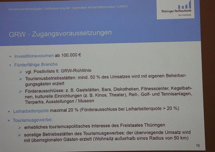 1. Fachtag Tourismus durchgef&uuml;hrt