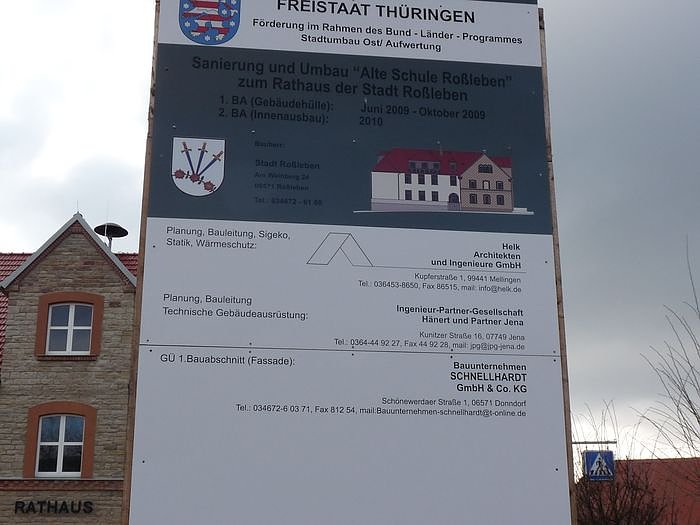 Abschluss 1. Bauabschnitt Rathaus Ro&szlig;leben