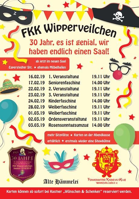 Nachtw&auml;chterf&uuml;hrungen und Karnevalstermine