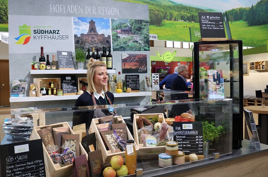 Hofladen des Tourismusverbandes S&uuml;dharz-Kyffh&auml;user auf der Gr&uuml;nen Woche