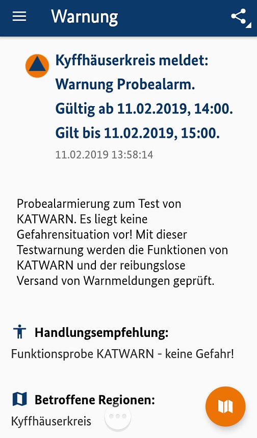 "KatWarn" und "NINA" im Test