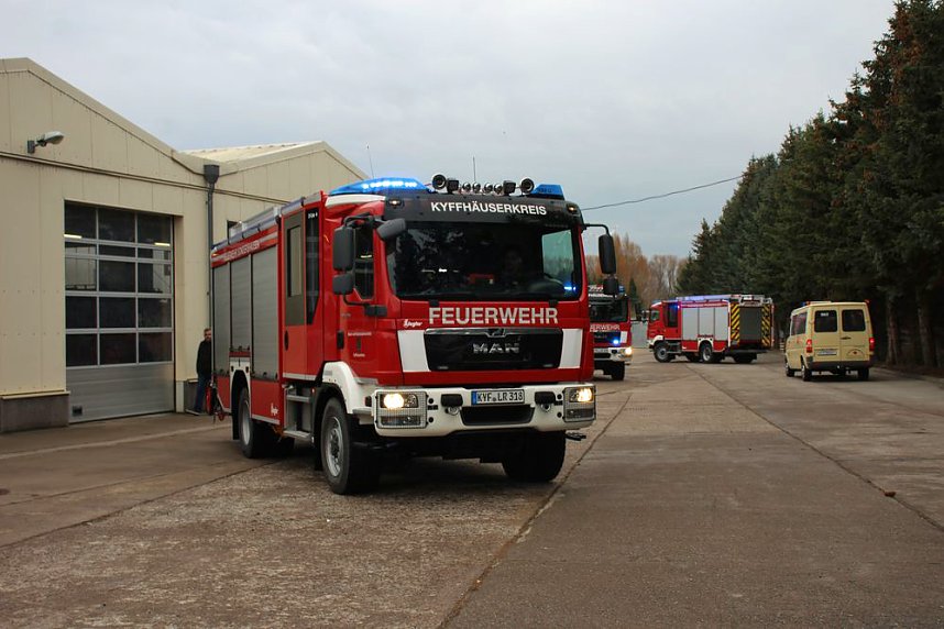 Vier Feuerwehrfahrzeuge f&uuml;r den Kyffh&auml;userkreis