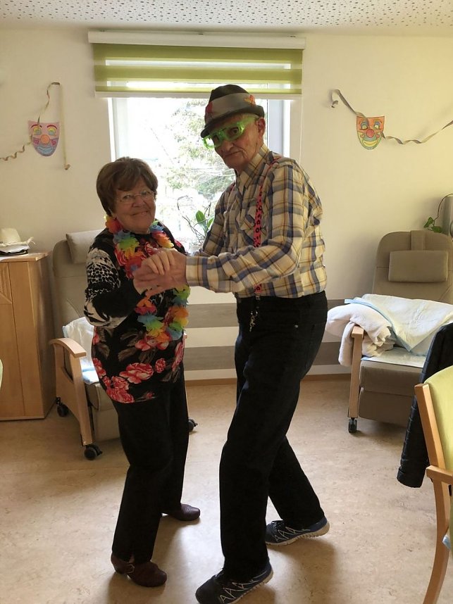 Faschingsfeier in der Segelteichstra&szlig;e