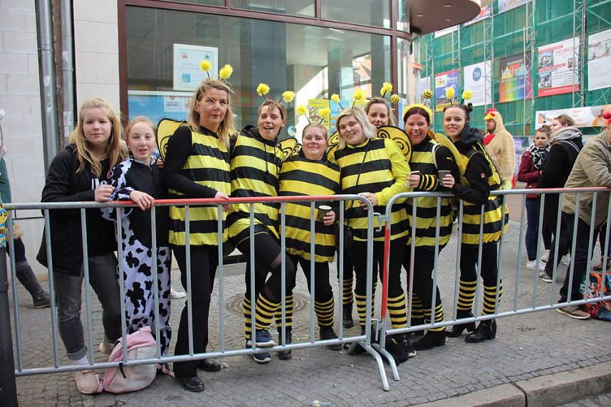Rosenmontagsumzug nass gemacht