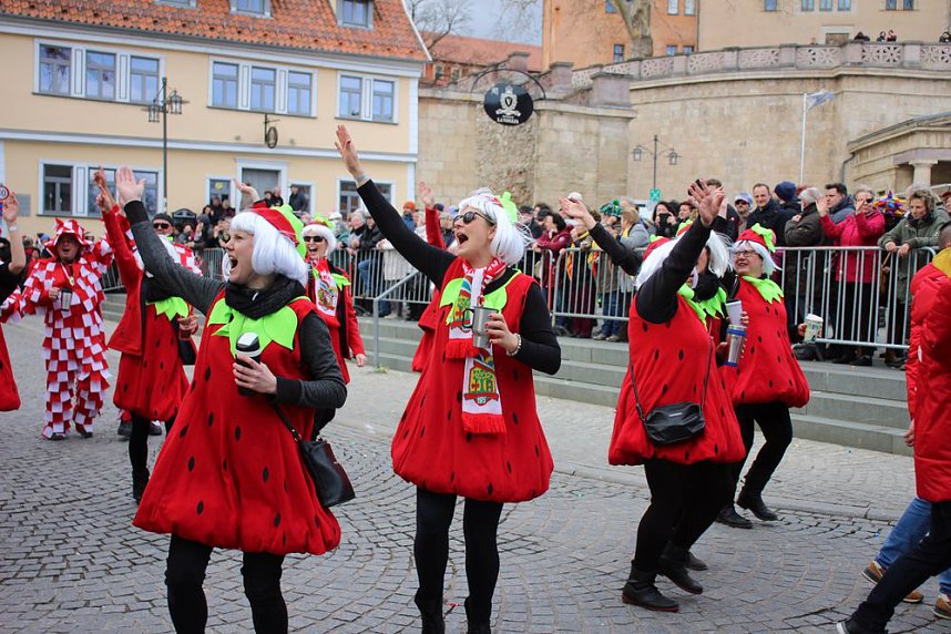 Rosenmontagsumzug nass gemacht