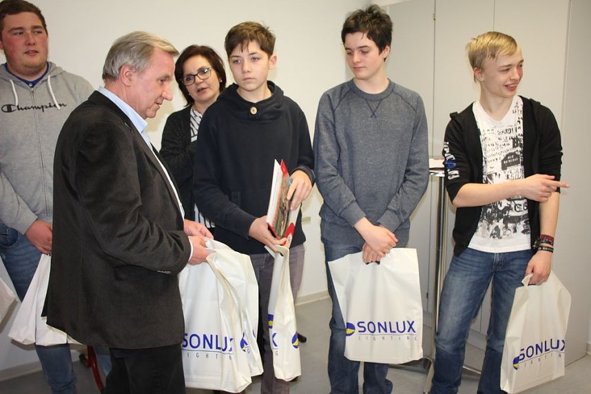 F&uuml;r Sch&uuml;lerwettbewerb heute Auszeichnungen &uuml;bergeben