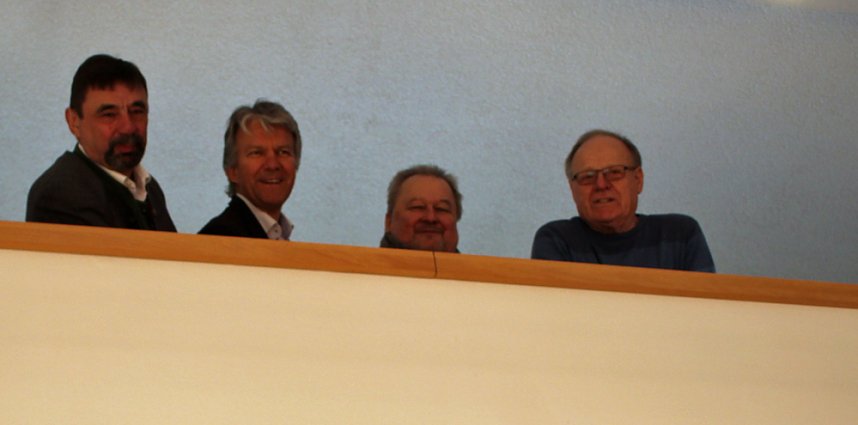 Medaille an ihrem endg&uuml;ltigen Platz