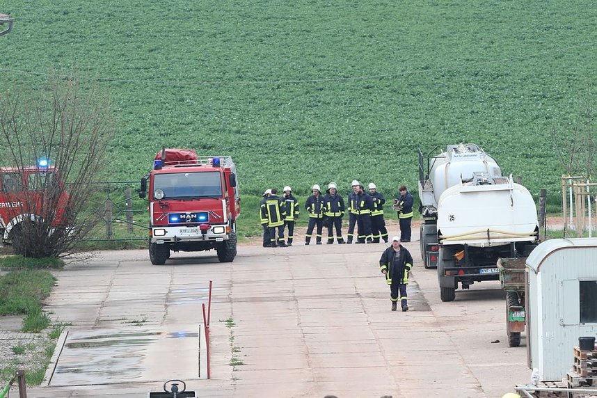 Ausgelaufenes Ammoniumnitrat...