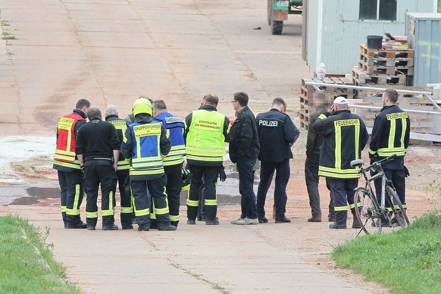 Ausgelaufenes Ammoniumnitrat...