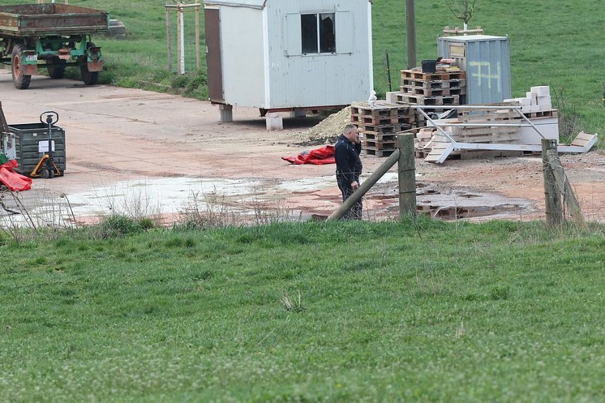 Ausgelaufenes Ammoniumnitrat...