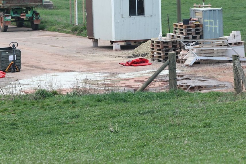 Ausgelaufenes Ammoniumnitrat...