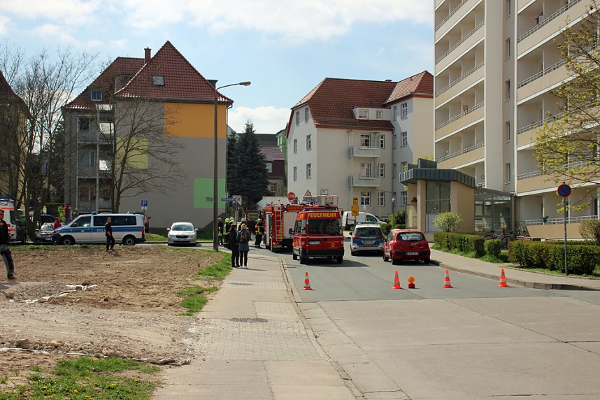 Brand auf Balkon in Sondershausen