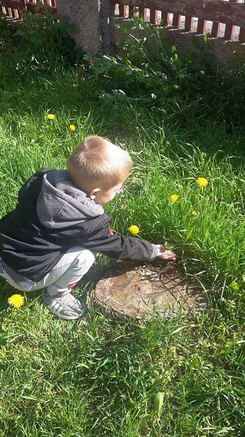 Ostereier im Pfarrgarten