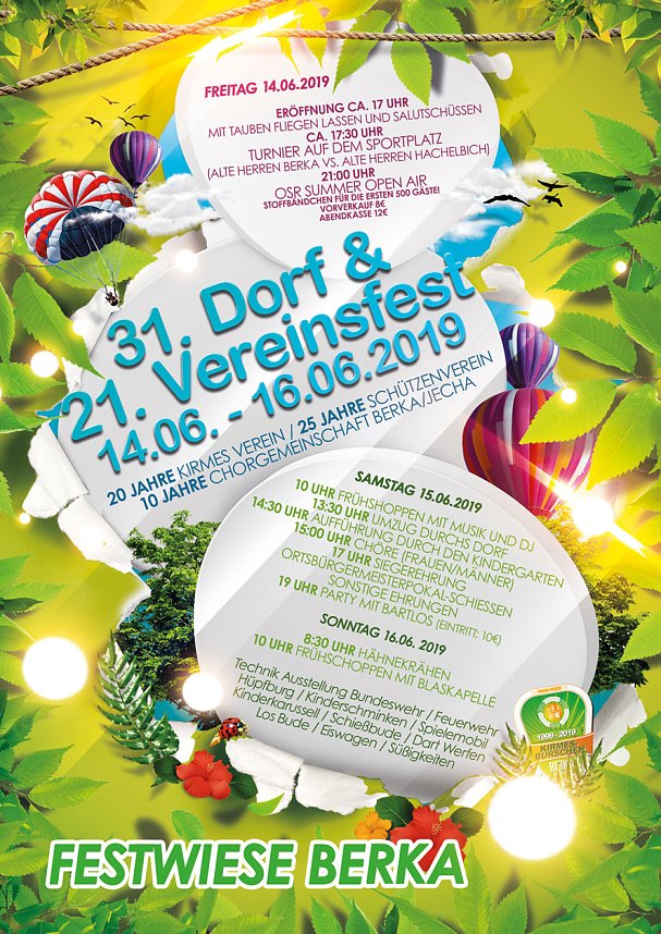 Berka: Das Fest der Jubil&auml;en