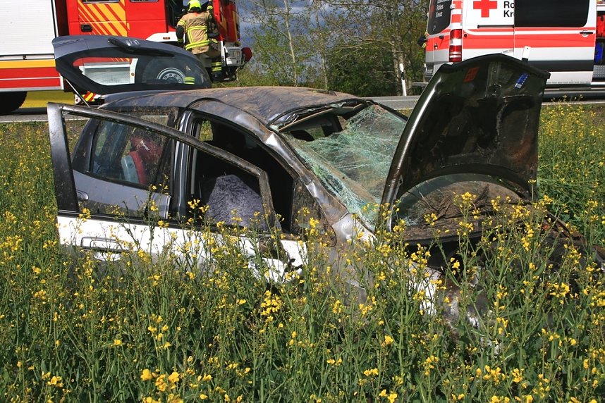 Schwerer Unfall auf der B4