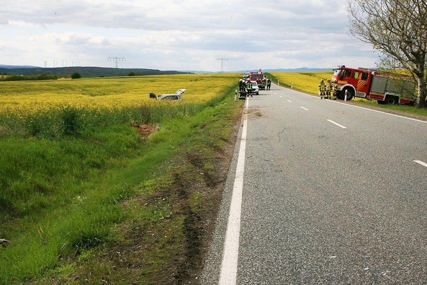 Schwerer Unfall auf der B4