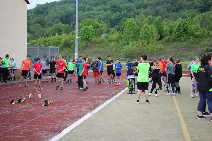 Leichtathleten im Wettkampf