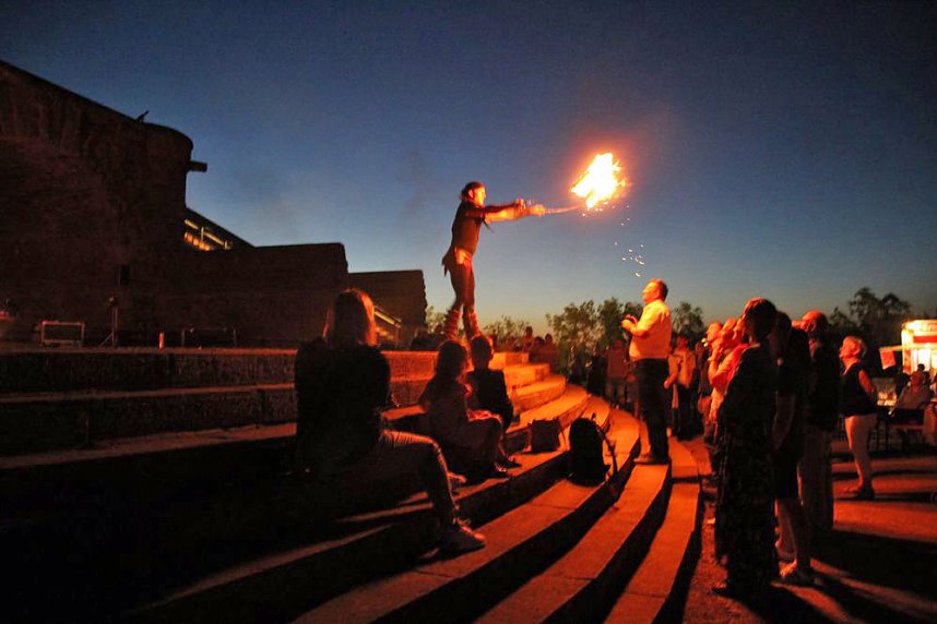 Feierlicher Abschluss beim B&uuml;rgerfest