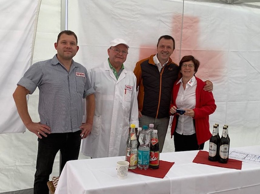 Baustelle der Rettungswache besucht