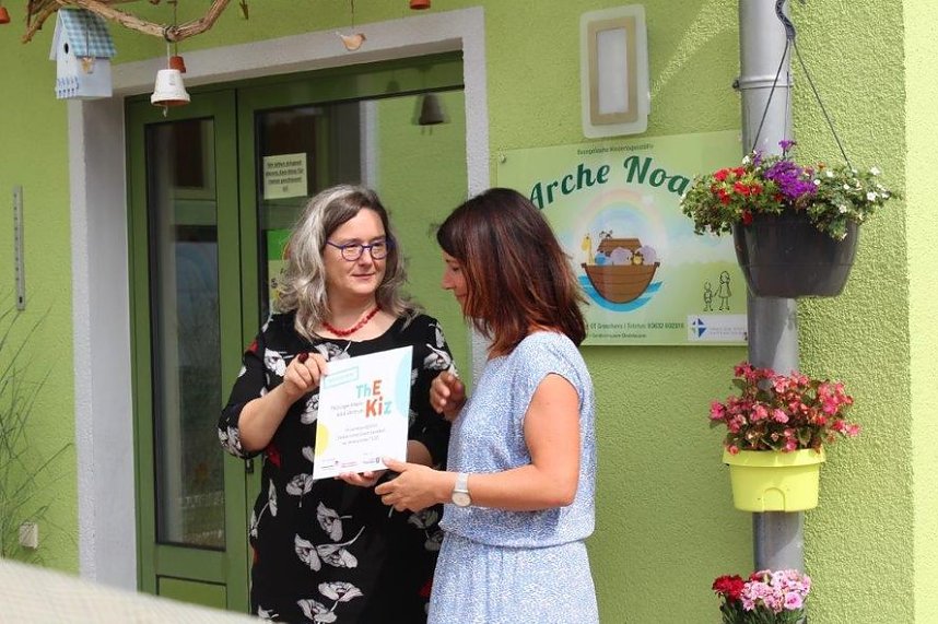 Als Th&uuml;ringer Eltern Kind Zentrum geehrt