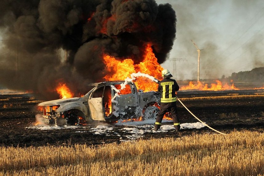 Feldbrand bei Gro&szlig;berndten