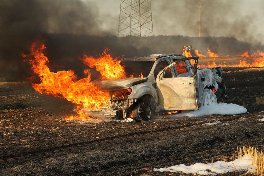 Feldbrand bei Gro&szlig;berndten