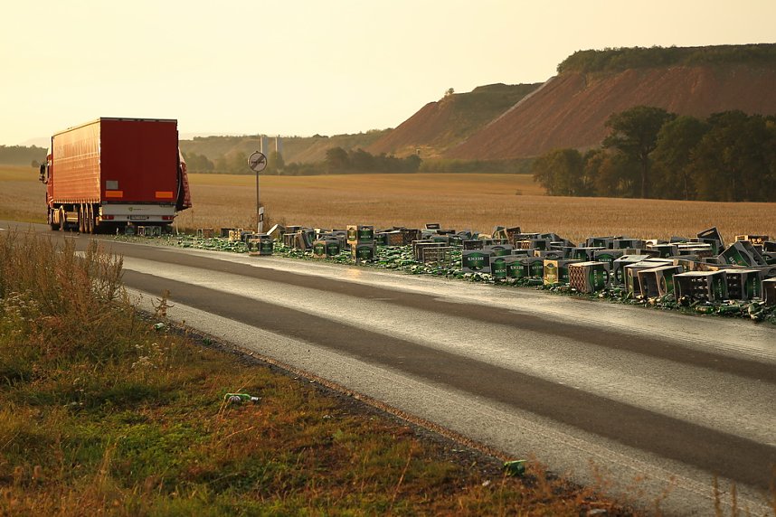 Bierlaster verungl&uuml;ckt