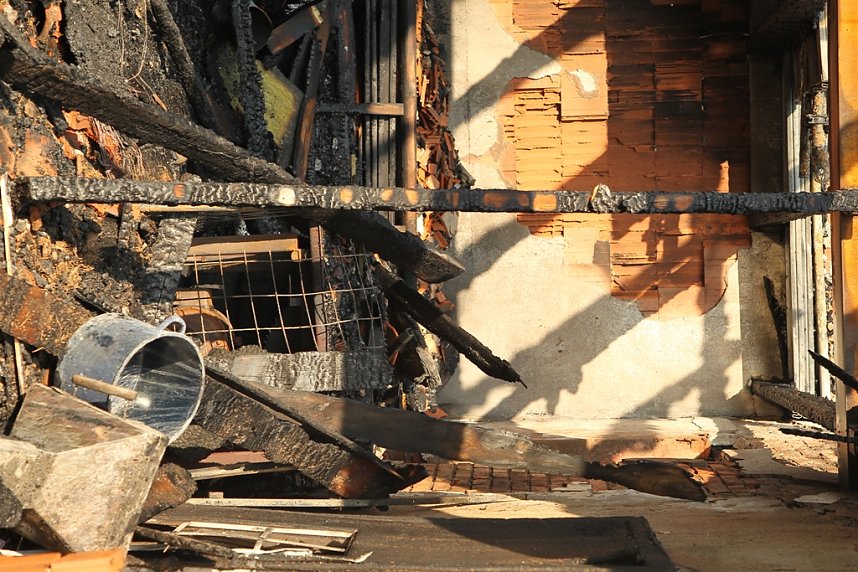 Brand in leerstehendem Geb&auml;ude