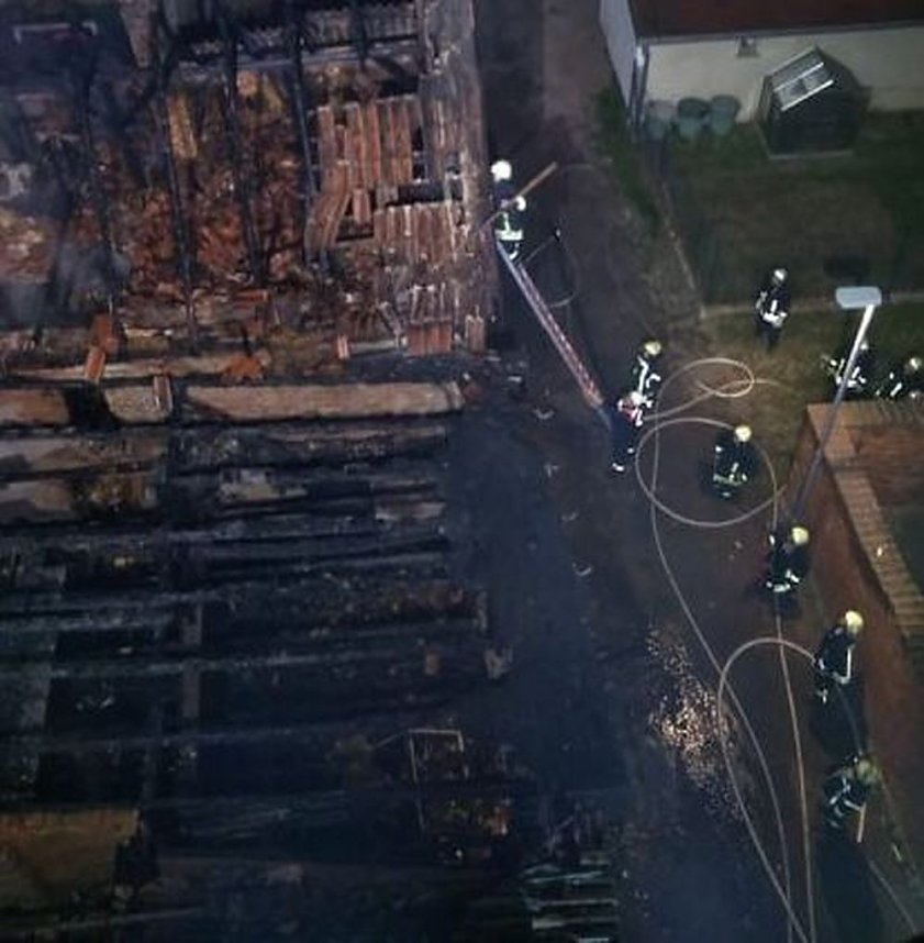 Brand in leerstehendem Geb&auml;ude