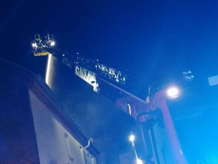 Brand in leerstehendem Geb&auml;ude