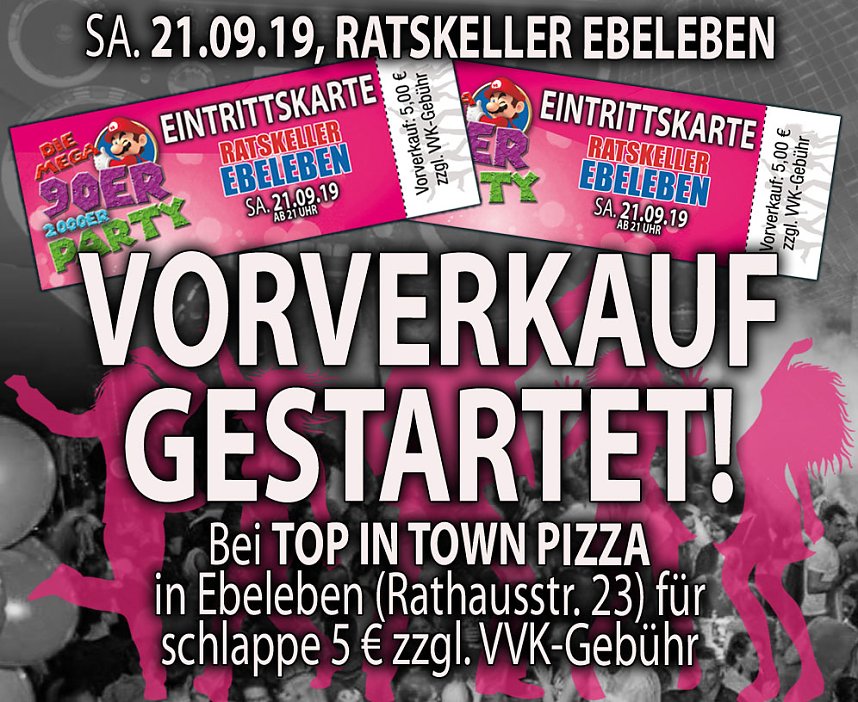 Die Mega 90er & 2000er Party