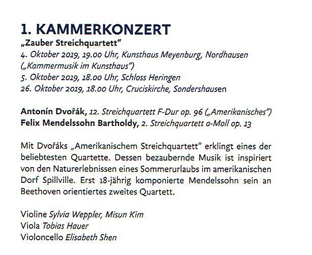 Kammerkonzert im B&uuml;rgerzentrum Cruciskirche