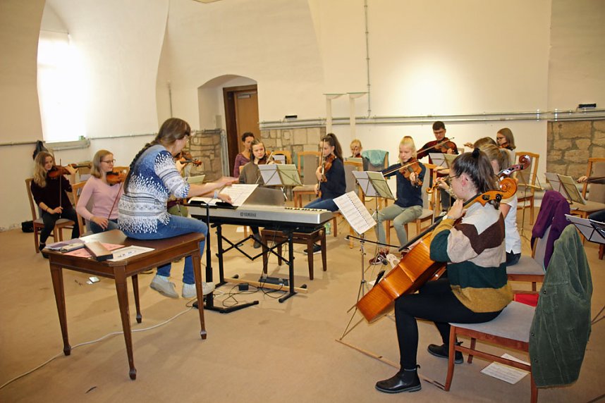 An der Musik "geschnuppert"