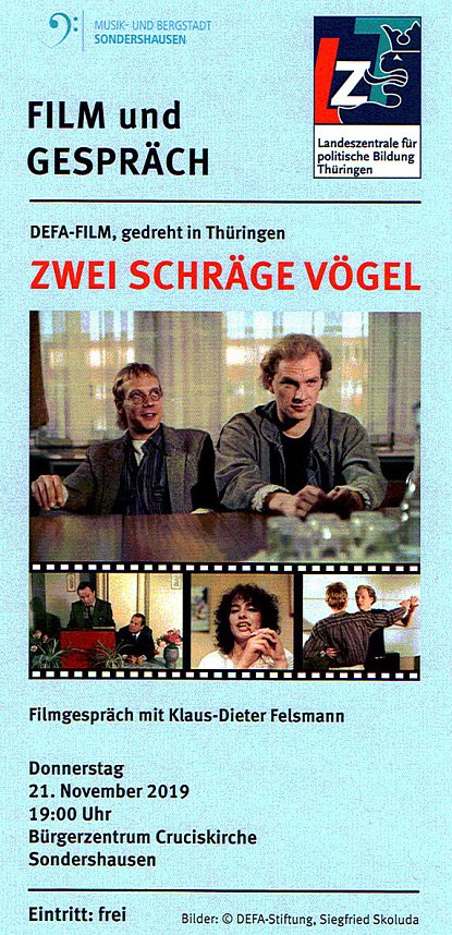 DEFA- Filmabend Zwei schr&auml;ge V&ouml;gel