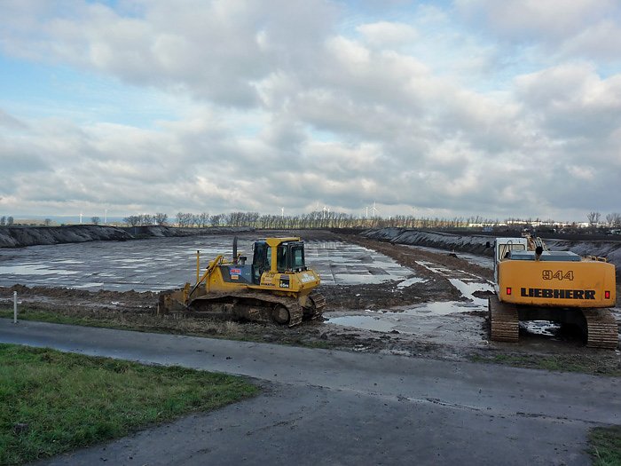 Autobahnbaustelle A71 bei Artern