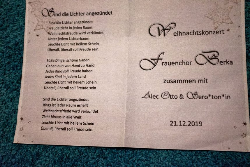 "Sind die Lichter angez&uuml;ndet"