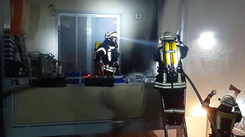 Balkonbrand in Sondershausen