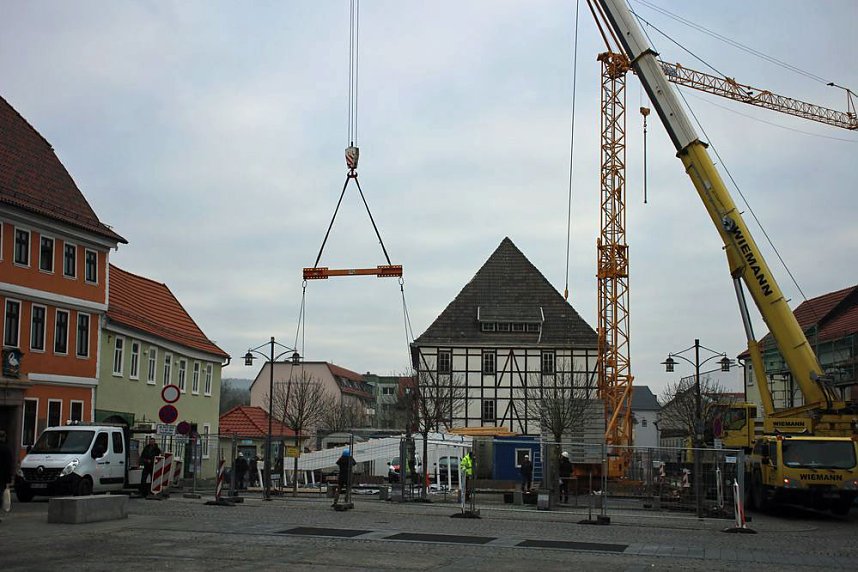 Dachger&uuml;st wird aufgesetzt