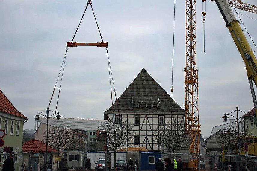 Dachger&uuml;st wird aufgesetzt